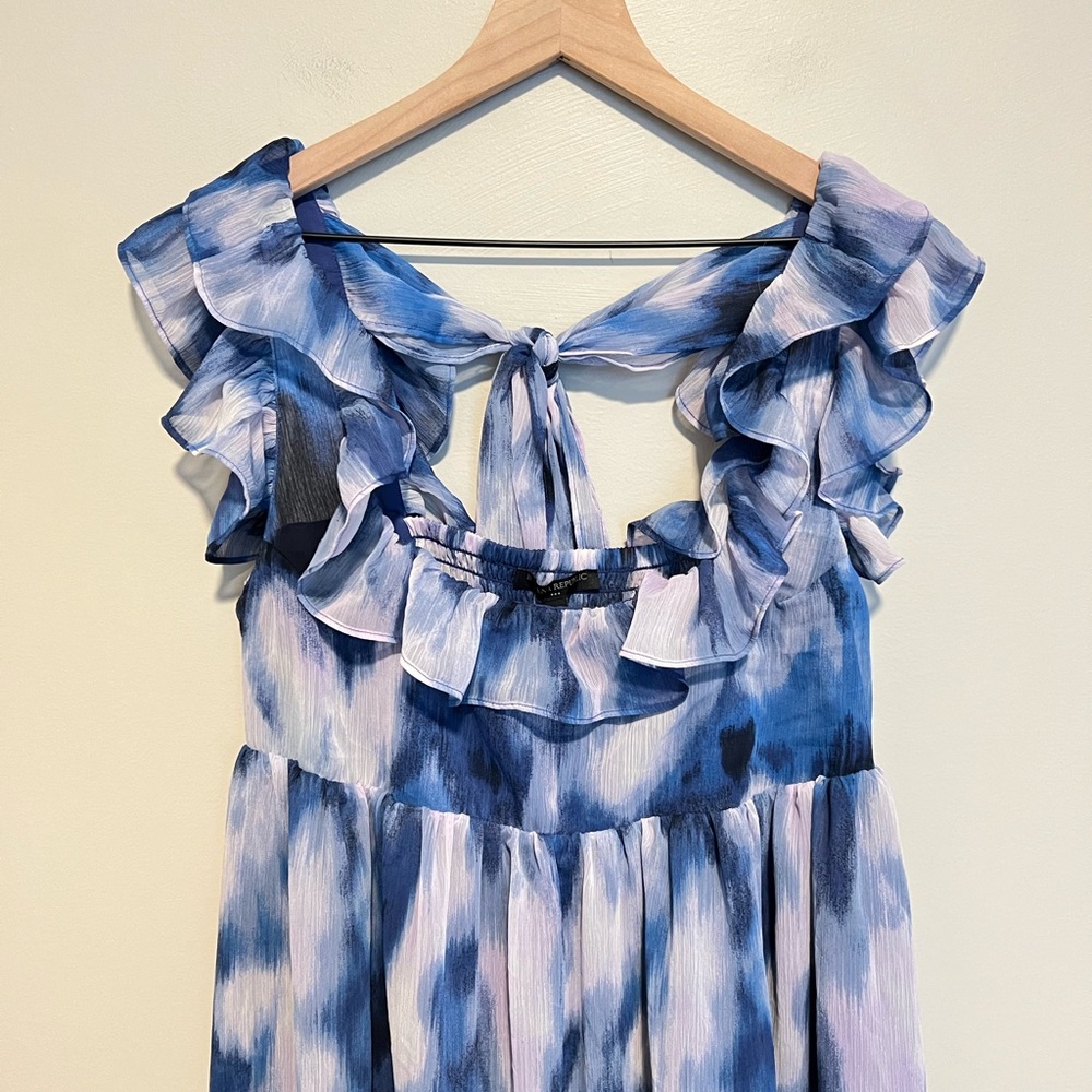 NWT Banana Republic Deep Water Empire Waist Maxi Dress Sz Medium - Picture 7 of 13